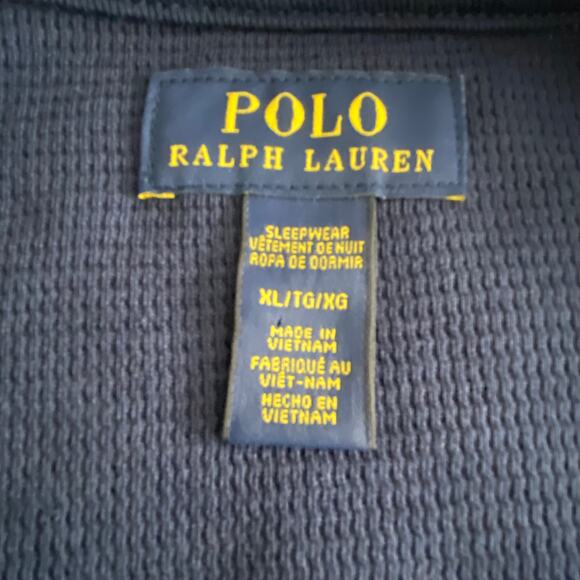 Polo Ralph Lauren Sleep Shirt Men's XL Knit Blue & Gray Colorblock Long Sl NWOT - Picture 9 of 13